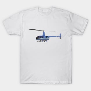 Light Blue and Yellow Helicopter T-Shirt